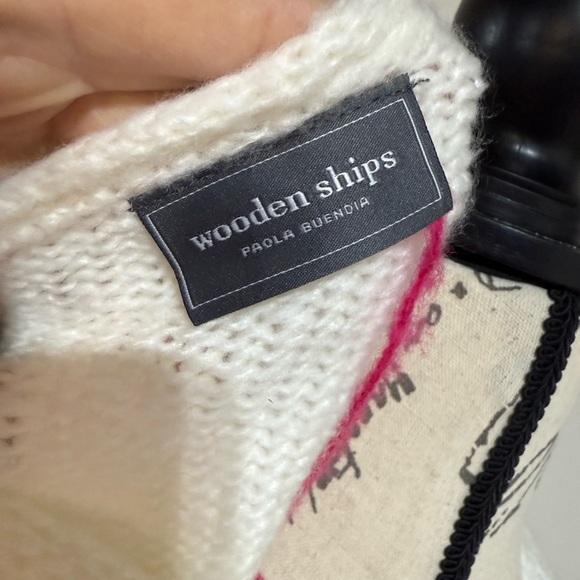 NWT Wooden Ships Holiday Sweater - Picture 7 of 9